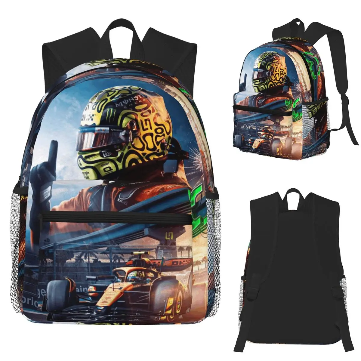 racing-f1-lando-norris-Студенческий-рюкзак-Школьная-сумка-Походный-дорожный-рюкзак-для-мужчин-и-женщин-Модная-сумка-для-книг-Сумки-на-плечо