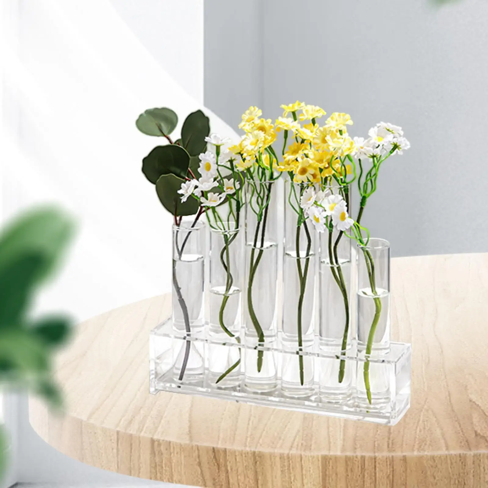 

Test Tube Vase Set Flower Arrangement Container for Farmhouse Cafe Wedding
