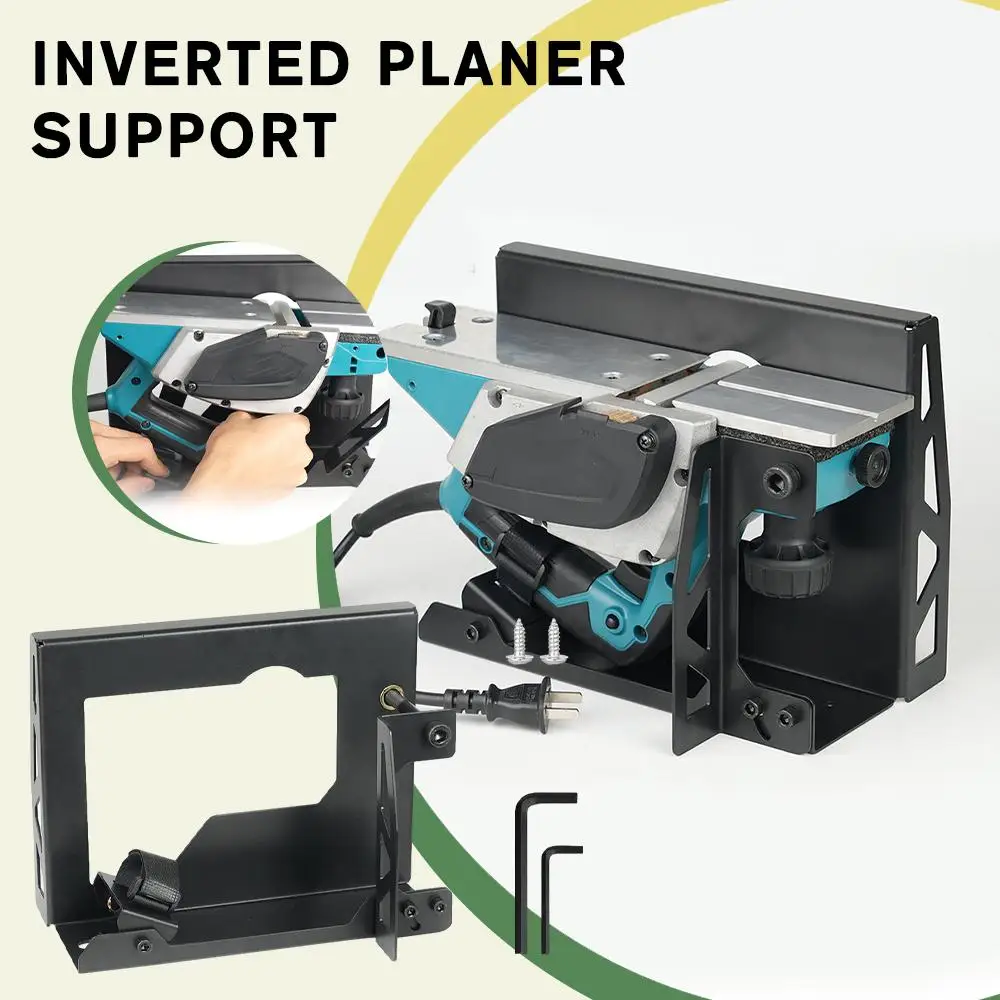 Aço Flip Planer Stand-conor Elétrico Suporte Ferramenta de Carpintaria Planing Rack Household Mount Suporte Prático K2d9