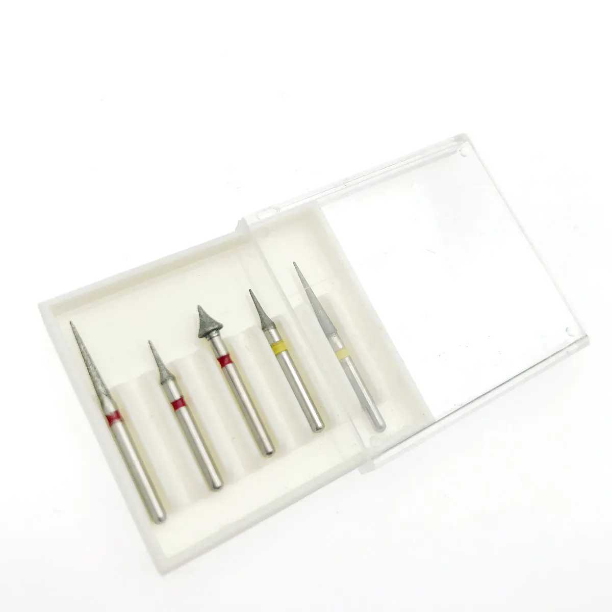 Perceuse à dents en émail Interproximal, fraises diamantées à grande vitesse, ensemble de 5 pièces/kit