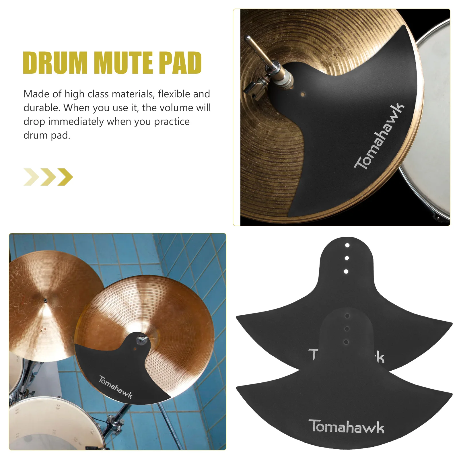 2pcs Drum Mute Pad Practice Pad Cymbal Mute Instrument Muffler Drum Noise-Absorbing Cloth For Jazz Snare ElectronicDumb