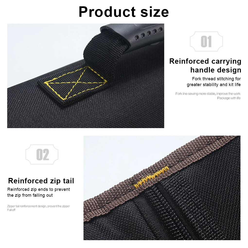 Large capacity Foldable Tool Bag Multifunction Oxford Cloth Wrench Bag Tool Roll Storage Portable Case Organizer Holder Pocket