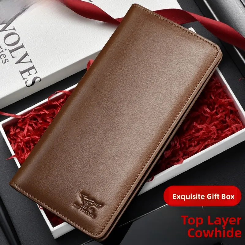 septwolves-long-leather-wallet-men's-new-style-top-layer-cowhide-high-end-bifold-birthday-dad-ticket-holder-business-ol-style