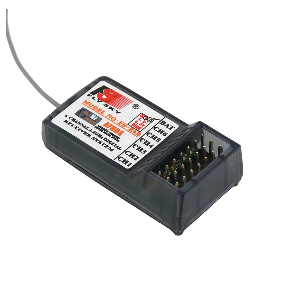 FS-R6B 2 4G 6CH Receiver for Flysky FS-i10 FS-i8 FS-i6X FS-i6 S TH9X FS-T6 FS-CT6B RC Car Boat Transmitter
