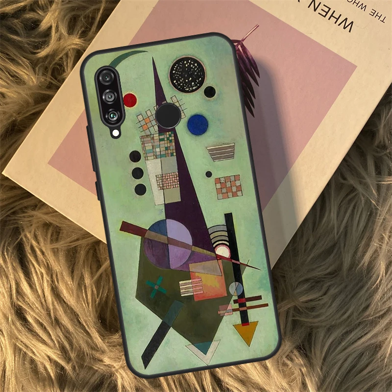 Wassily Kandinsky Abstract Case For Huawei P40 P30 Lite P20 P50 Pro P Smart 2021 Nova 5T Honor X8 X9 50 70 X9a Coque