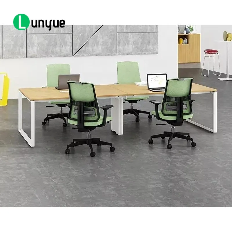 Italian Style Metal Frame Conference Table for Office Business Meeting Modern Design Durable Furniture
