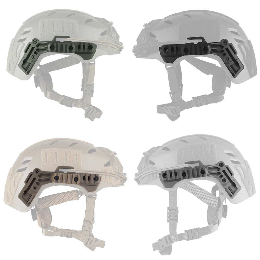 Rieles laterales para casco táctico para casco Team Wendy 2.0 y 3.0 Rieles de montaje para casco de caza con tornillos Riel guía de repuesto para casco Airsoft