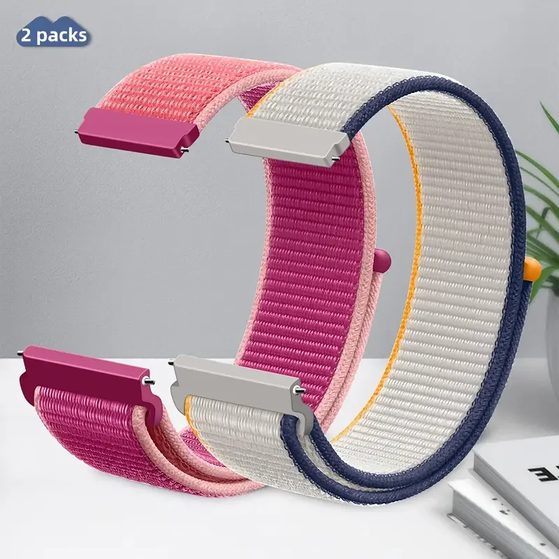 Nylon Loop Band For Amazfit GTS 4/3/2/2e Mini/GTR 4/3/Pro/stratos Nylon 20mm/22mm Watch Bracelet Amazfit bip-6-3-U-S-lite strap