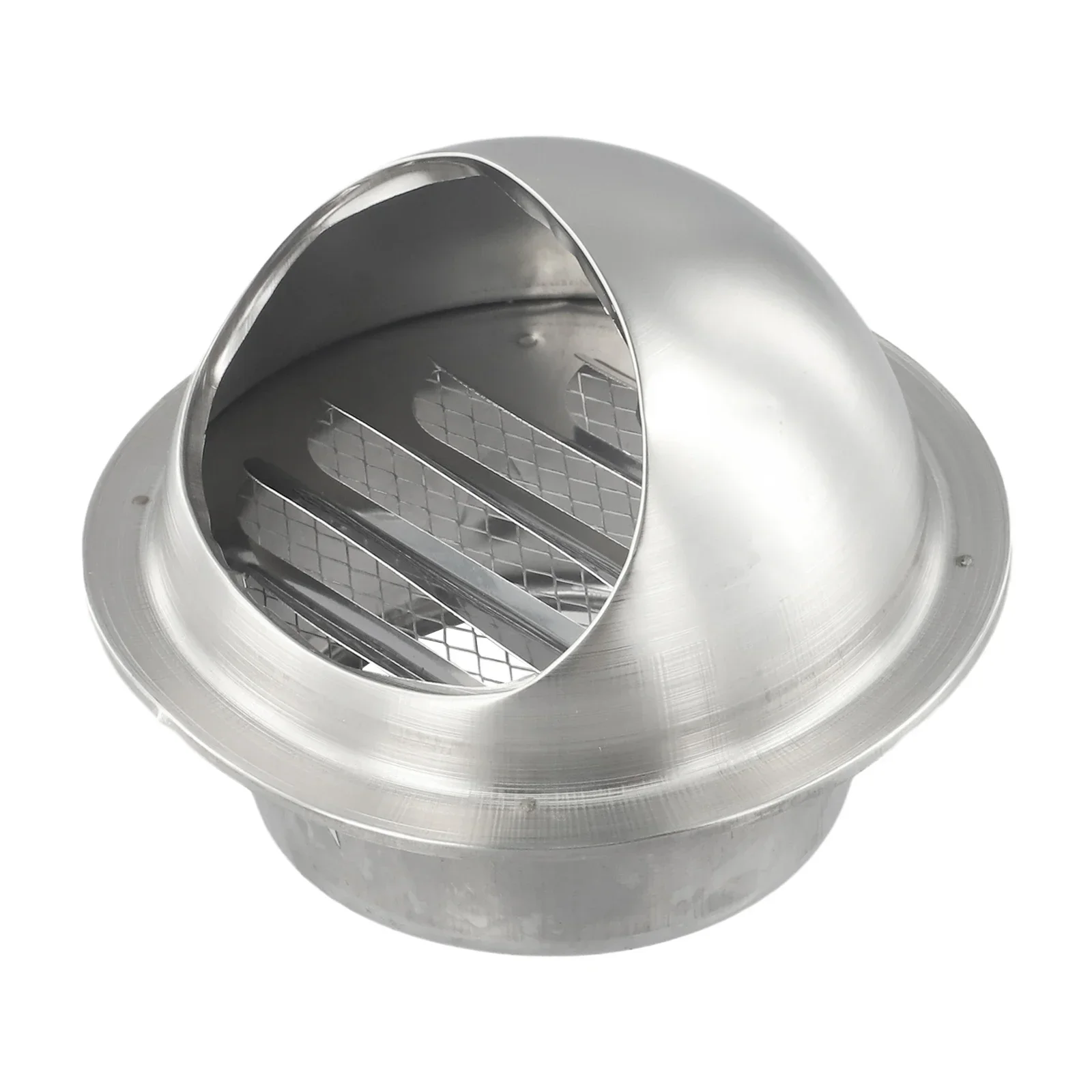 Brand New High Quality For Wall Air Outlet Grille Vent Cap Vent Cover Ventilators Hemispherical Rainproof Silver