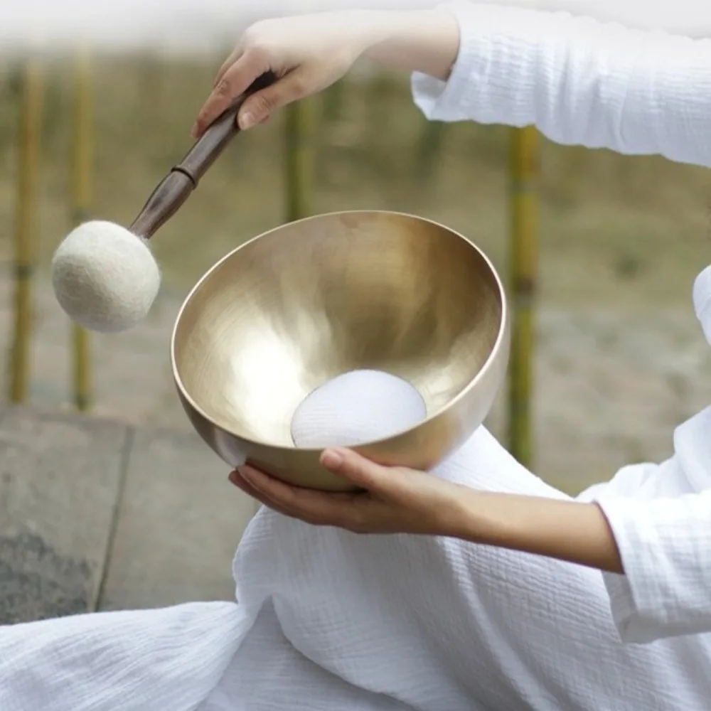 Nepalese Handmade Singing Bowl Sound Therapy Body Relaxation Head Healing Singing Bowls Musical Instruments Percussion