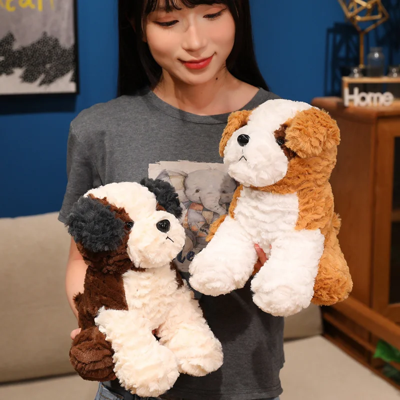 26cm Adorable Saint Bernard Husky Teddy Dog Animals Plush Toys Super Soft Creative Pillow Birthday Christmas Gifts Home Decor