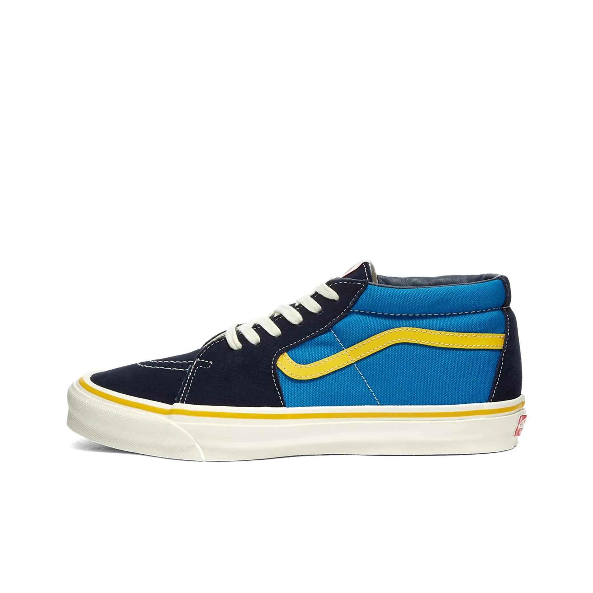 Chaussures de skateboard Vans SK8 unisexes mi-hautes noir/bleu