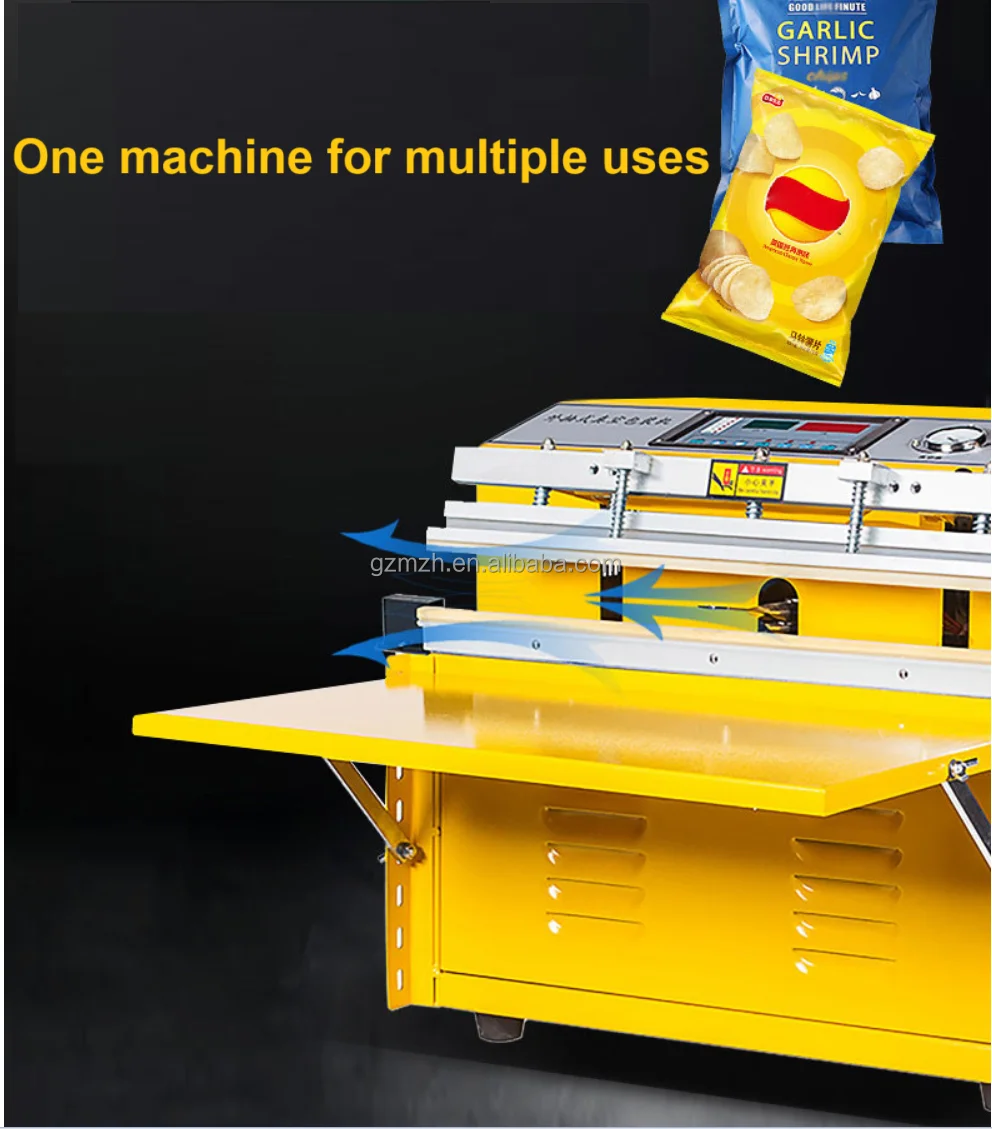 Meihui เครื่องซีลเป่าลม เครื่องบรรจุสูญญากาศภายนอก เครื่องจักรแปรรูปอาหารสําหรับธุรกิจ