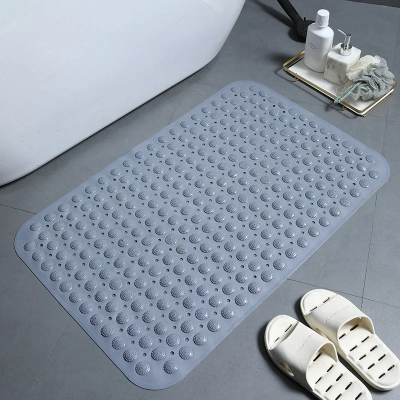 Bathtub Mat, Drain Holes and Suction Cups Help Keep in Place on Tub Floor, Soft on Feet Shower and Bath Mats, Bathroom Accessori