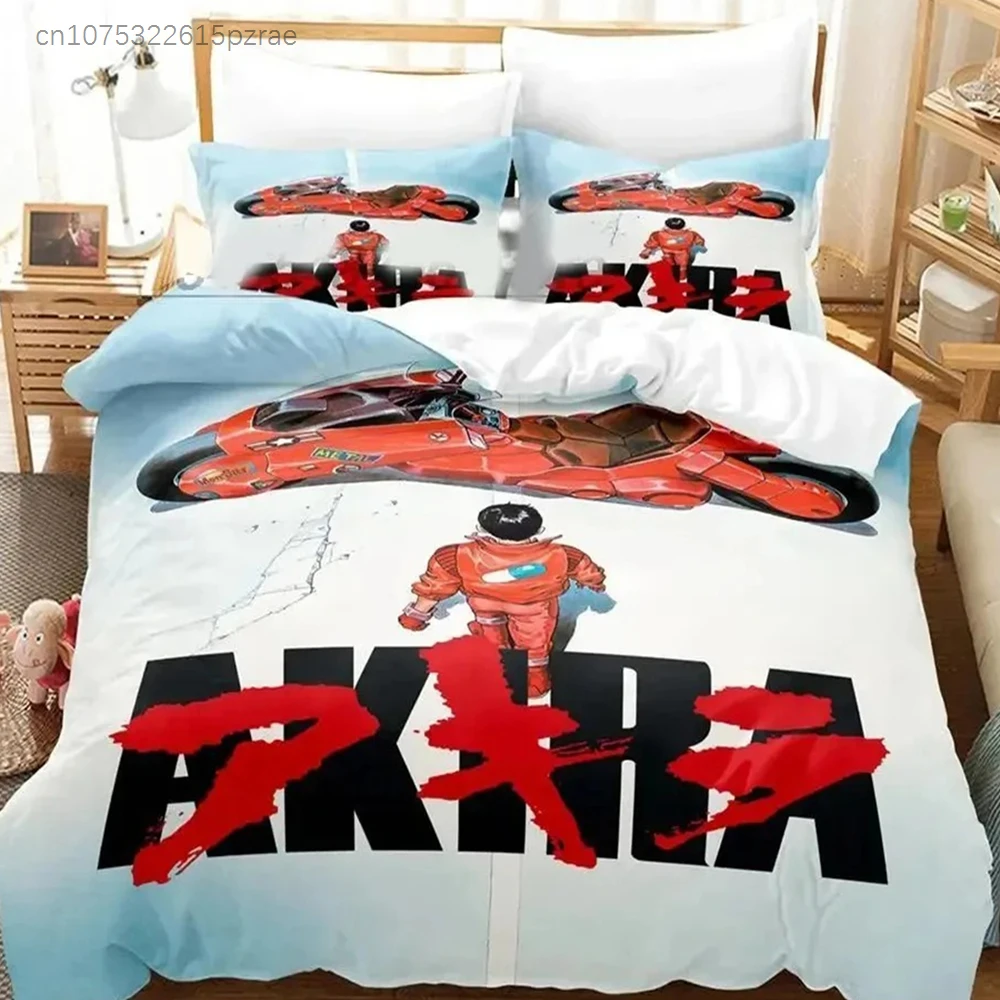 3D Print Akira Anime Bedding Set Double Twin King Duvet Cover Comforter Pillowcase Boys Girls Adults Bedroom
