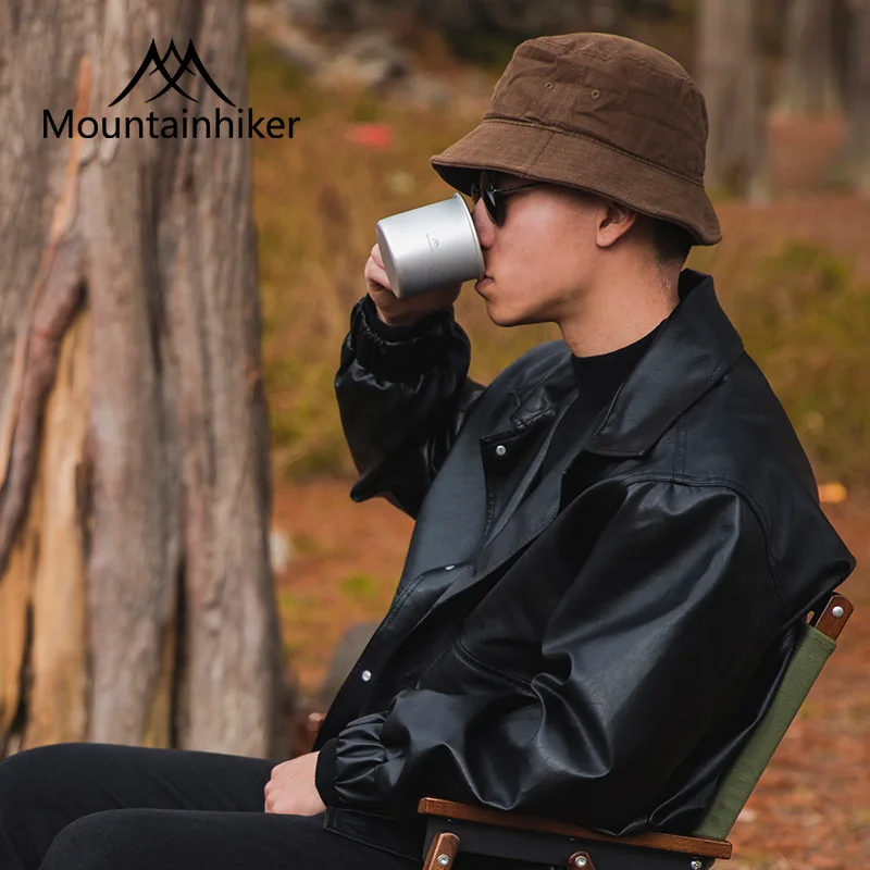 Mountainhiker Outdoor Portable Foldable Handle Picnic Camping Mug Coffee Cup 7.1X7.8cm 300ml