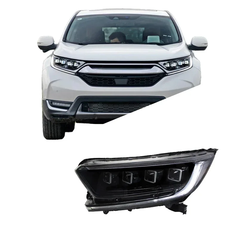 

17-20 for CRV New LED Headlight Assembly Modified Daytime Running Light with Streamer Turn Signal 6000k Color Temperature