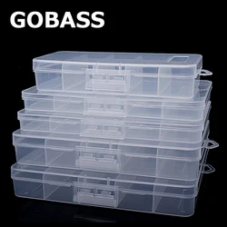 GOBASS Convenient Organizer Container Plastic Fishing Tackle Box 5 Grids Compartments Lure Hook Storage Case Fishing Accessories