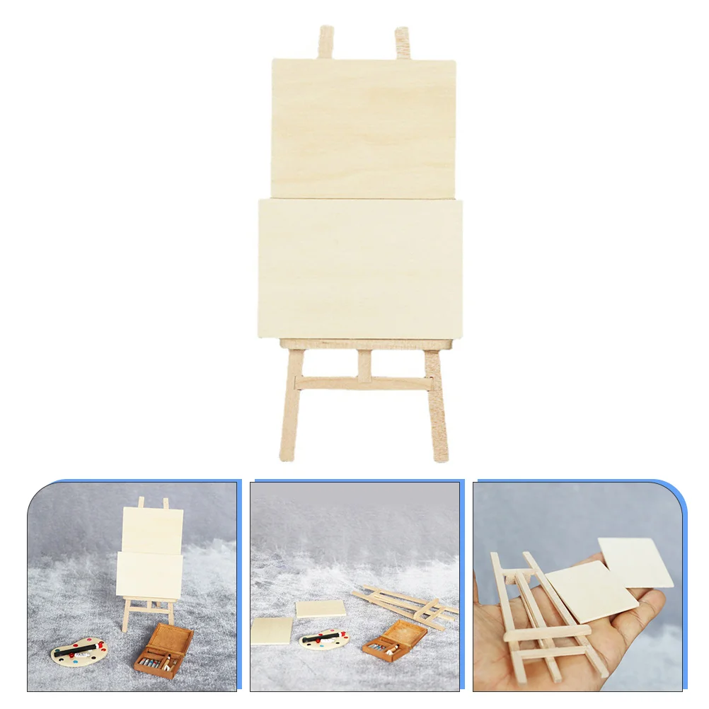 

Dollhouse Accessories Miniature Easel Decor Scene Furniture Artboards Ornament Wood Wooden Tripod Holder Simulation and