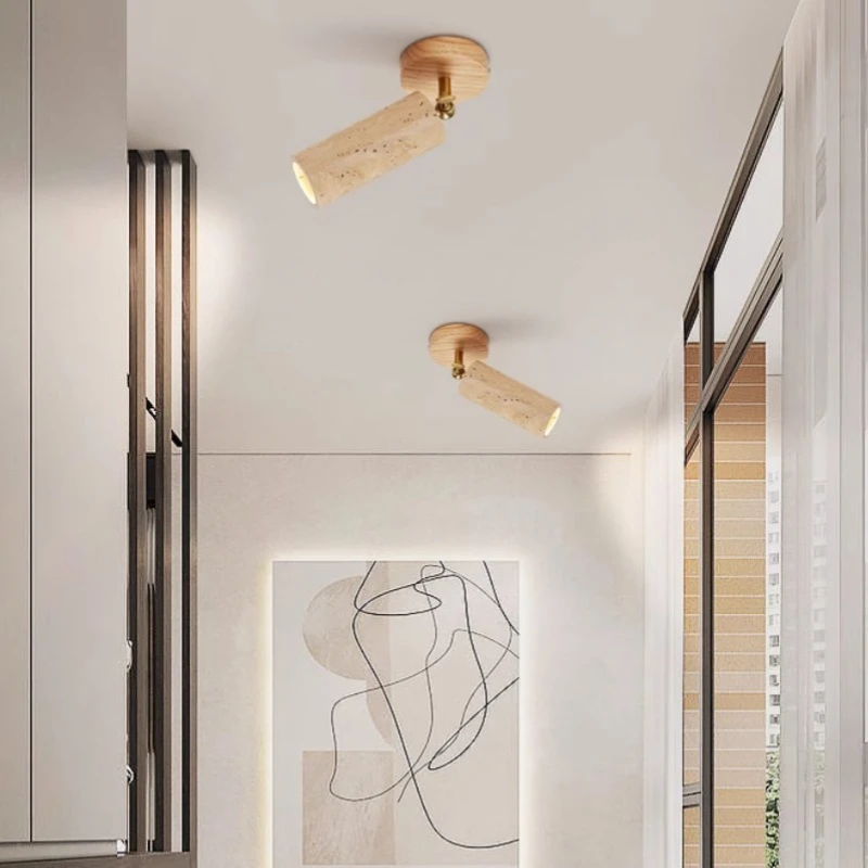 moderne-naturel-jaune-grotte-pierre-plafonnier-allee-couloir-foyer-couloir-escalier-luminaire-5w-projecteur-plafonnier