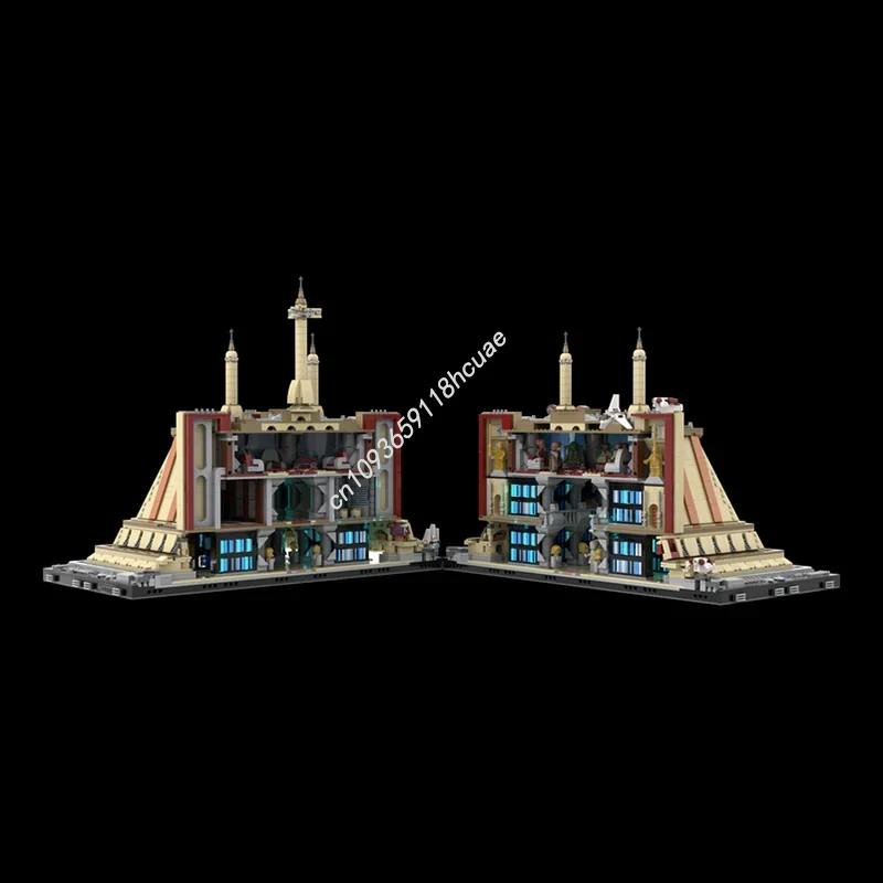 8480PCS MOC Star Battle THE JEDl TEMPLE - CORUSCANT Furniture For Display Model Building Blocks Stacking Brick Creative Toy Gift