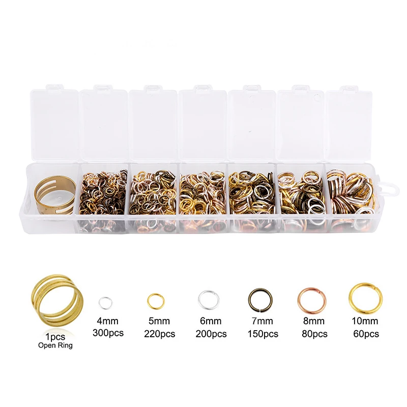 1 Box Open Jump Rings Set for DIY Kit