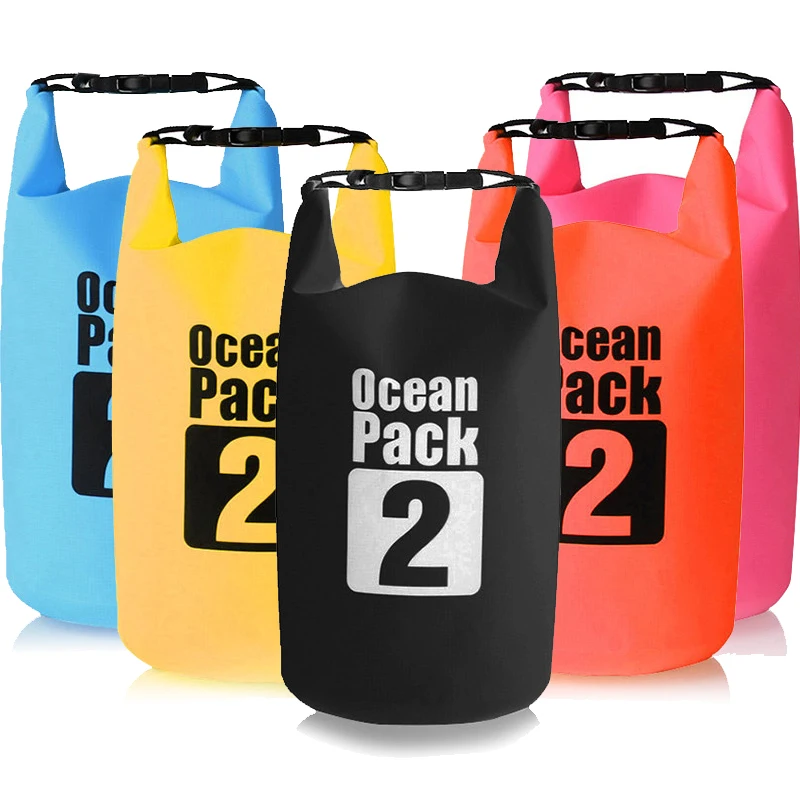 

2L Sack Storage Pack Pouch Waterproof Water Resistant Dry Bag Swimming Outdoor Kayaking Canoeing River Trekking Boating