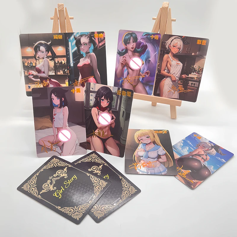 

НОВЫЕ аниме «История богини», самодельные карточки «сделай сам», Марни Лилли, туманный мая», коллекция игрушек, сюрприз, подарки на день рождения, Рождество