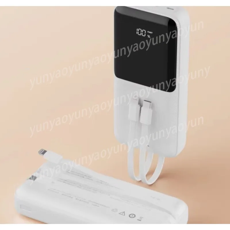 

Power Bank 20,000 MAh Dual Fast Charging, with Cable Digital Display Fully Compatible with 22.5W + PD Fast Charging