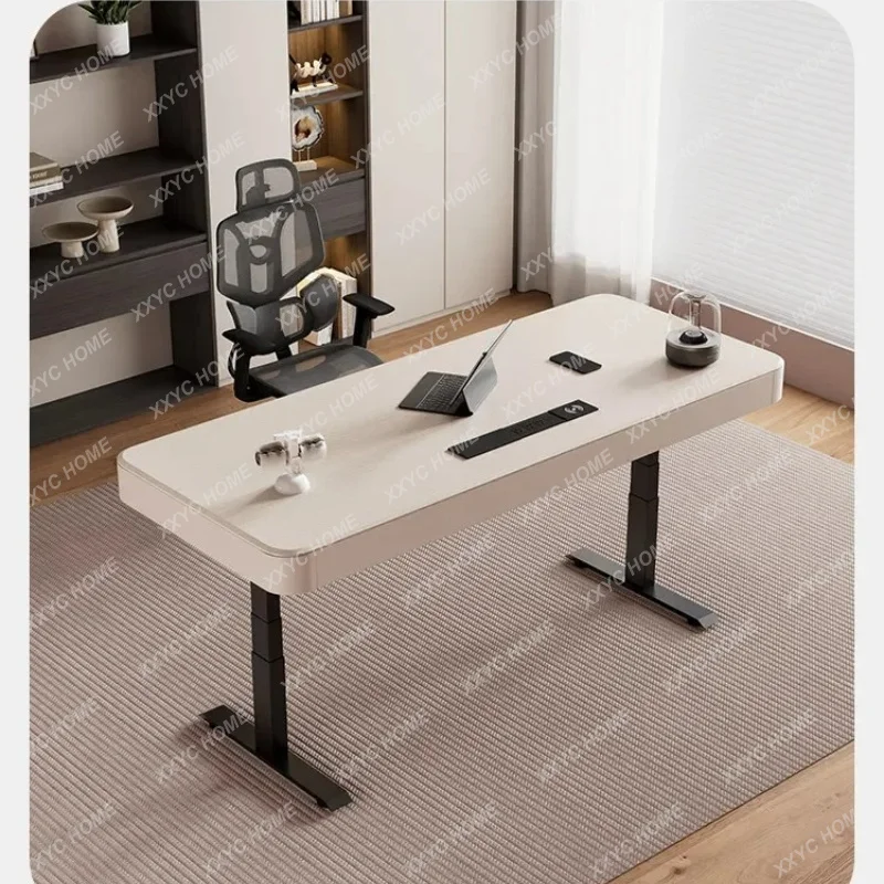 XX Light luxury solid wood electric lifting table computer table study home desk e-sports table can be lifted
