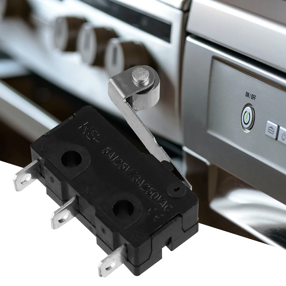 12pcs Waterproof Micro Limit Limit Switch Roller Snap Action Switch For Oven Microwave Refrigerator Interlock
