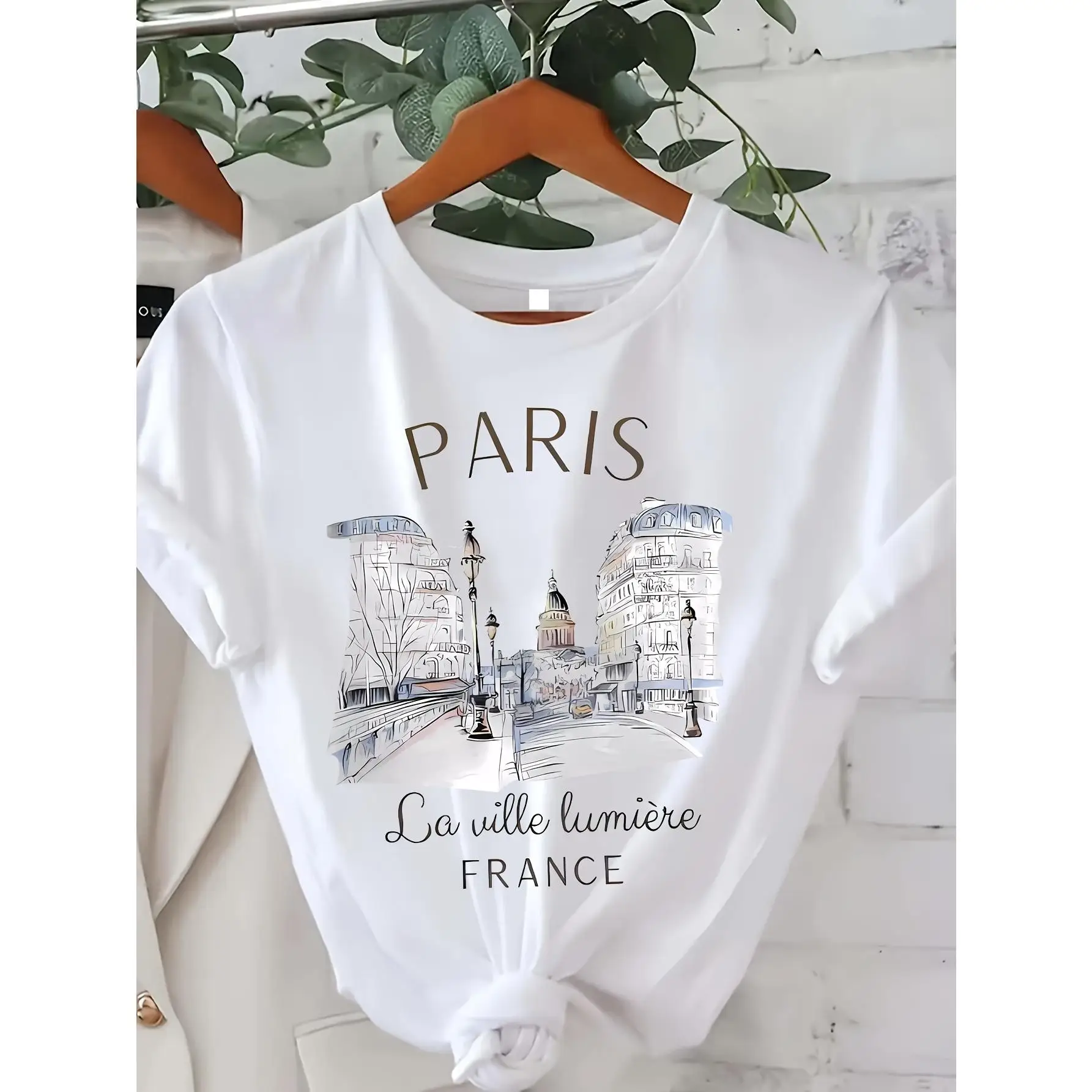 

Paris Cityscape T-Shirt | La Ville Lumière France Graphic Tee | Perfect for Travel Lovers & Paris Enthusiasts