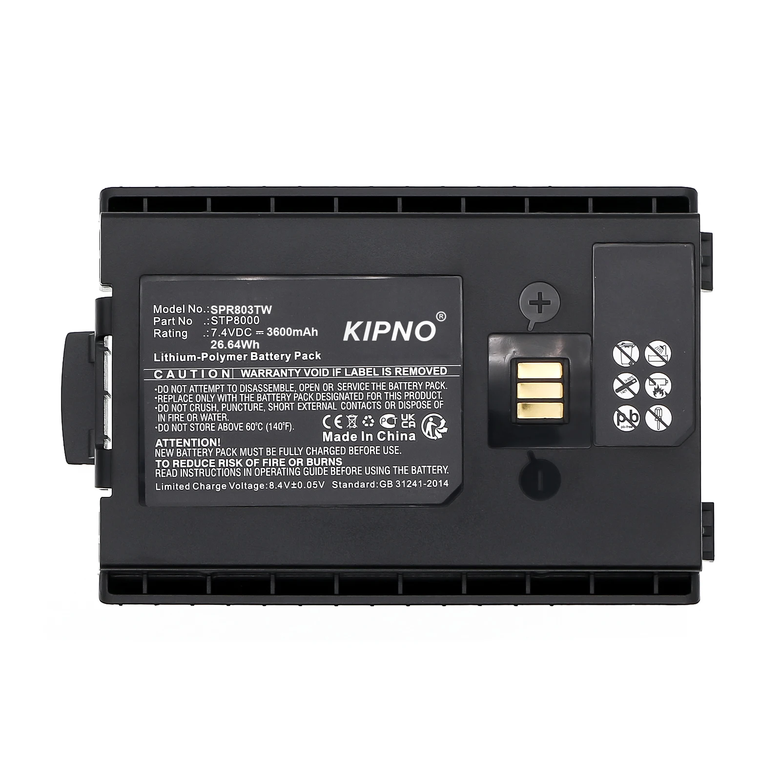 

Kipno 3600mAh Replacement Battery for Sepura STP8000 STP8020 STP8030 STP8035 STP8038 STP8040 STP9000 Two-Way Radio