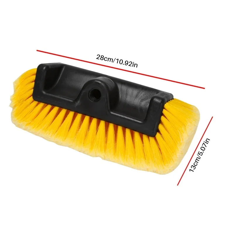 Car Wash Brush Head for Detailing Washing Vehicles, Boats, RVs, ATVs, or Off-Road Autos, Super Soft Bristles for Scratch Resista