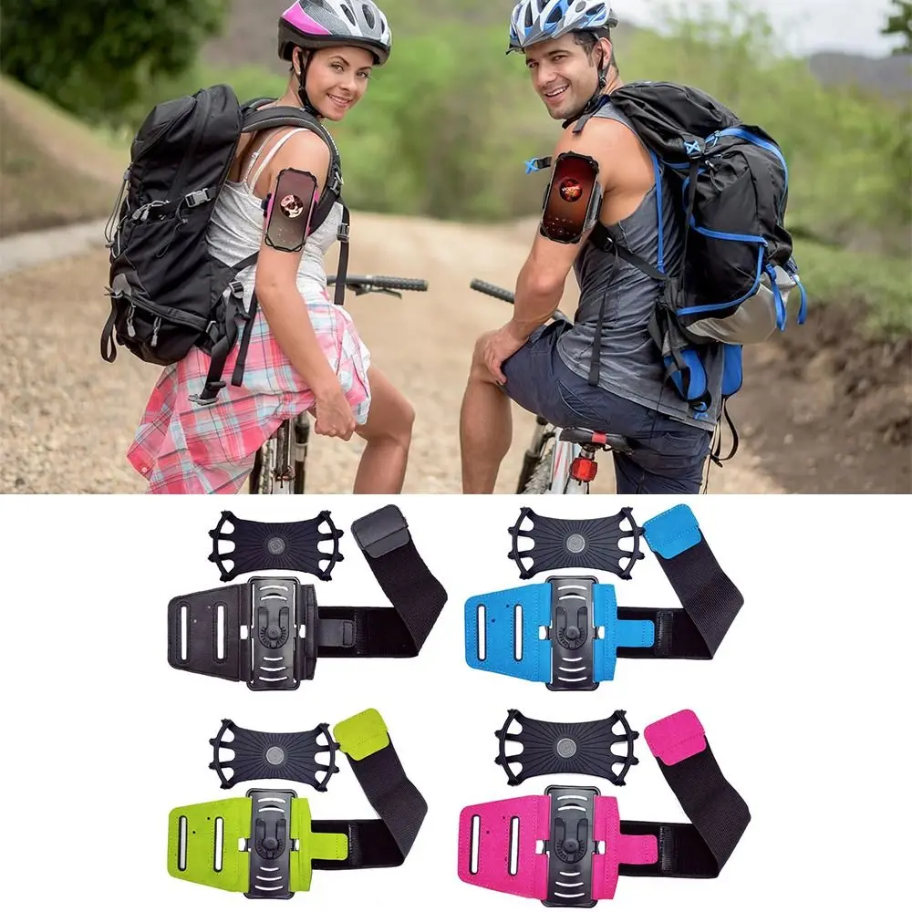 

Reflective Cell Phone Holder Adjustable 360° Rotatable Phone Armband Detachable Mobile Phone Wristband Strap