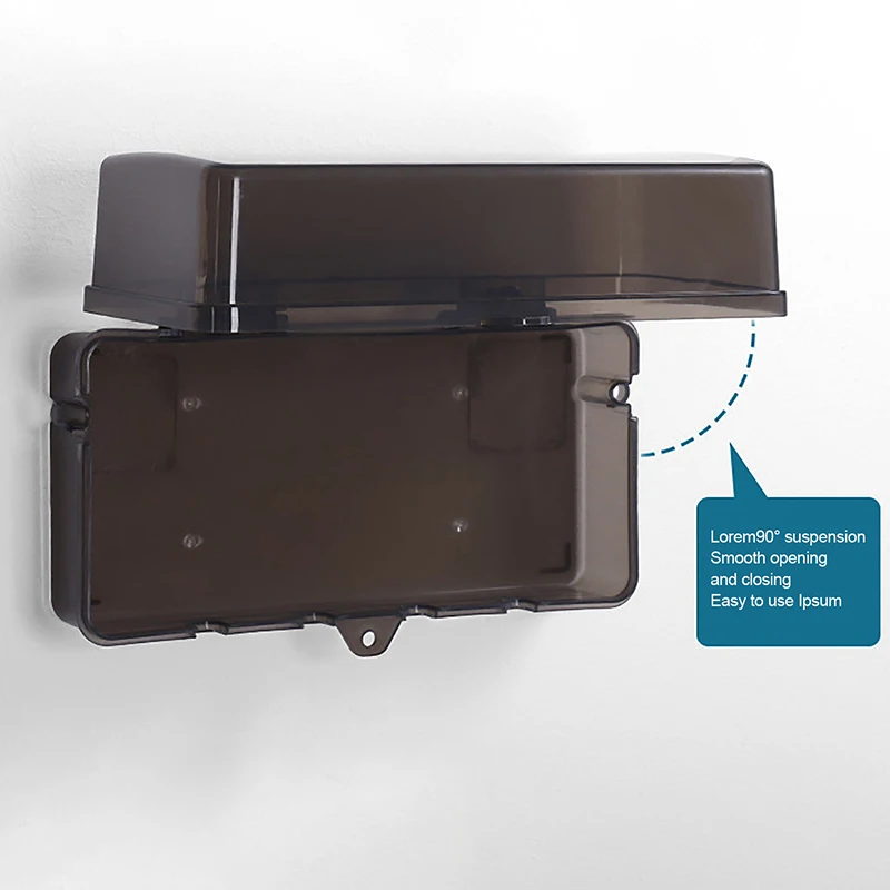 1pc Outdoor Electrical Boxes Waterproof Cable Management Box Rain-Proof Weather Proof Plug Box Waterproof Box For Wiring Board