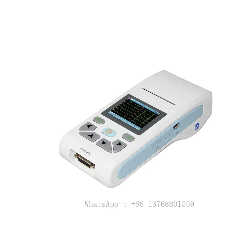 Contec ECG90A multilanguage 12-lead Electrocardiograph, 3 channels touching ECG/EKG Machine,