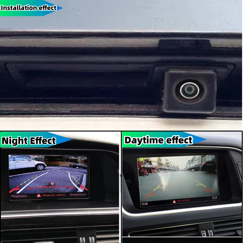 Trunk Handle Reverse Camera  For Audi A6 C6 Sedan /avant 2006~2011 CCD/ Night Vision Rear View  BackUp Parking Camera