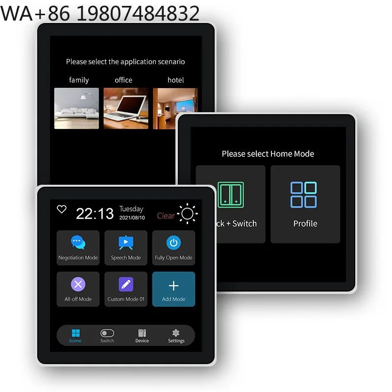 IPS Touch Screen Smart Temp Regulator Switch Ethernet WiFi Underfloor Warm Controller  Smart Life App Home Hotel HVAC Panel