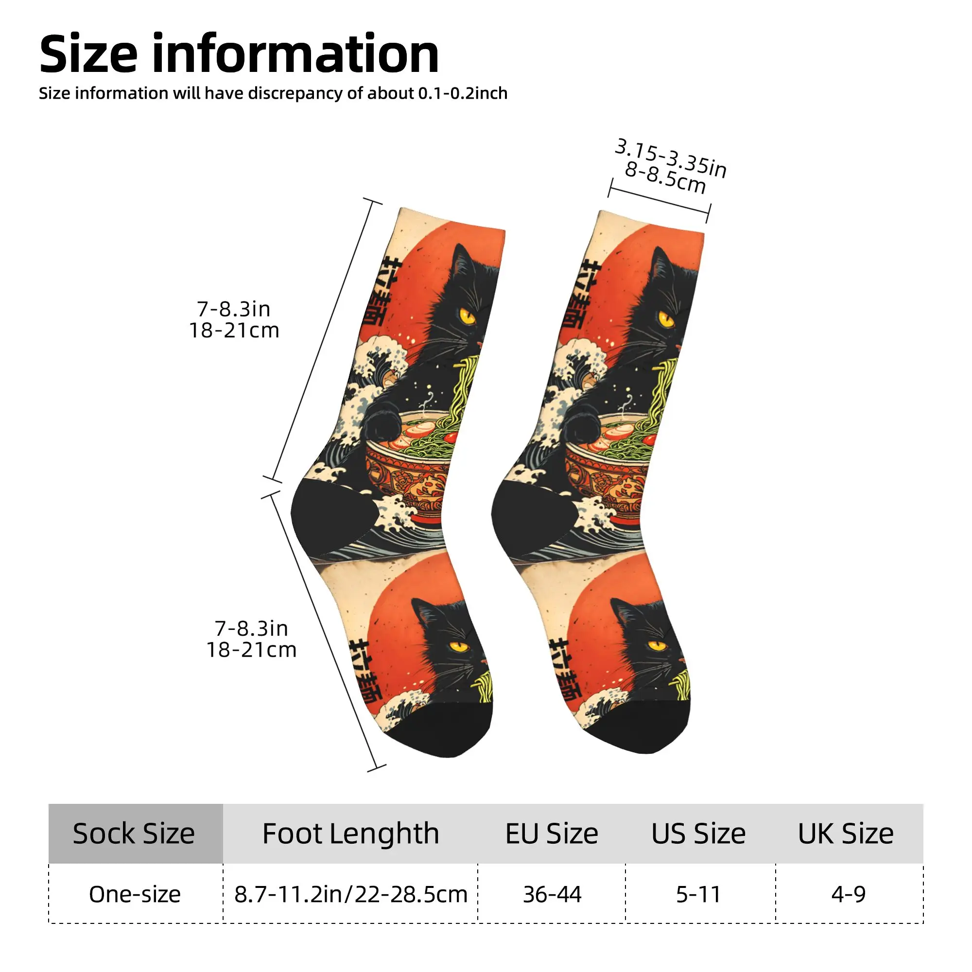 ถุงเท้าลายการ์ตูนแมวแอนิเมะน่ารัก สไตล์ญี่ปุ่น ถุงเท้าแฟชั่น ถุงเท้าคู่รัก ถุงเท้านุ่มอุ่นสำหรับฤดูหนาว ถุงเท้าลายกราฟิกกันลื่นสำหรับปีนเขา ของขวัญ