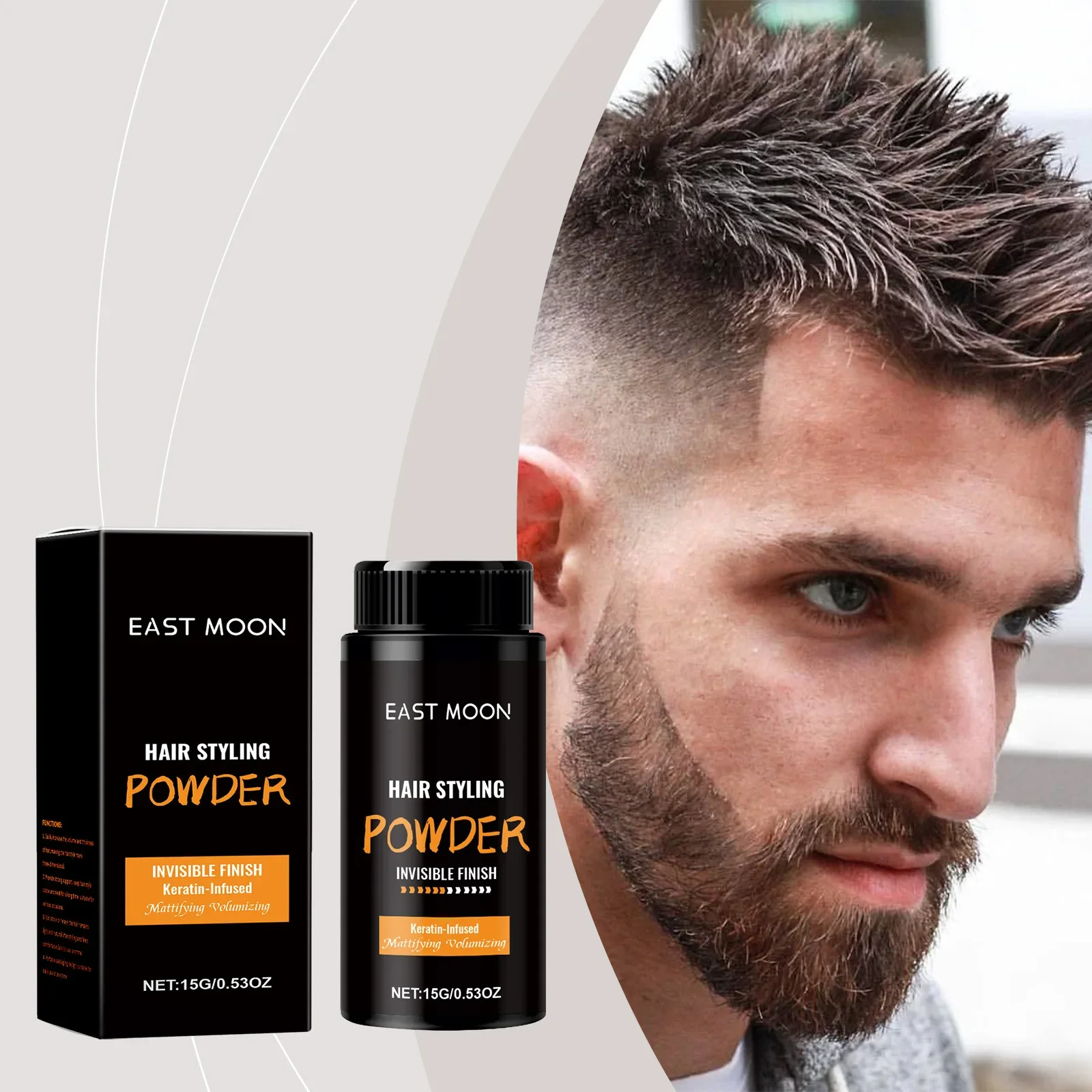 

Keratin Hair Styling Powder Long Lasting Volumizing Oil Control Fluffy Refresh Fashion Hair Building Fiber Powder