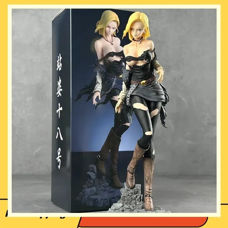 Dragon Ball Android 18 PVC-Actionfigur, 29 cm, Sammlerstück, stehende Statue, Modell, Heimdekoration, Geschenk für Anime-Fans