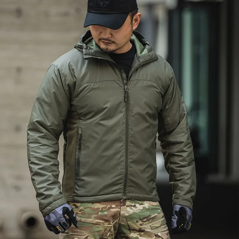 

Tactical Winter Windproof Warm Military Clothes Ultralight Waterproof Hooded Liner Outdoor Sports Windbreaker Coat