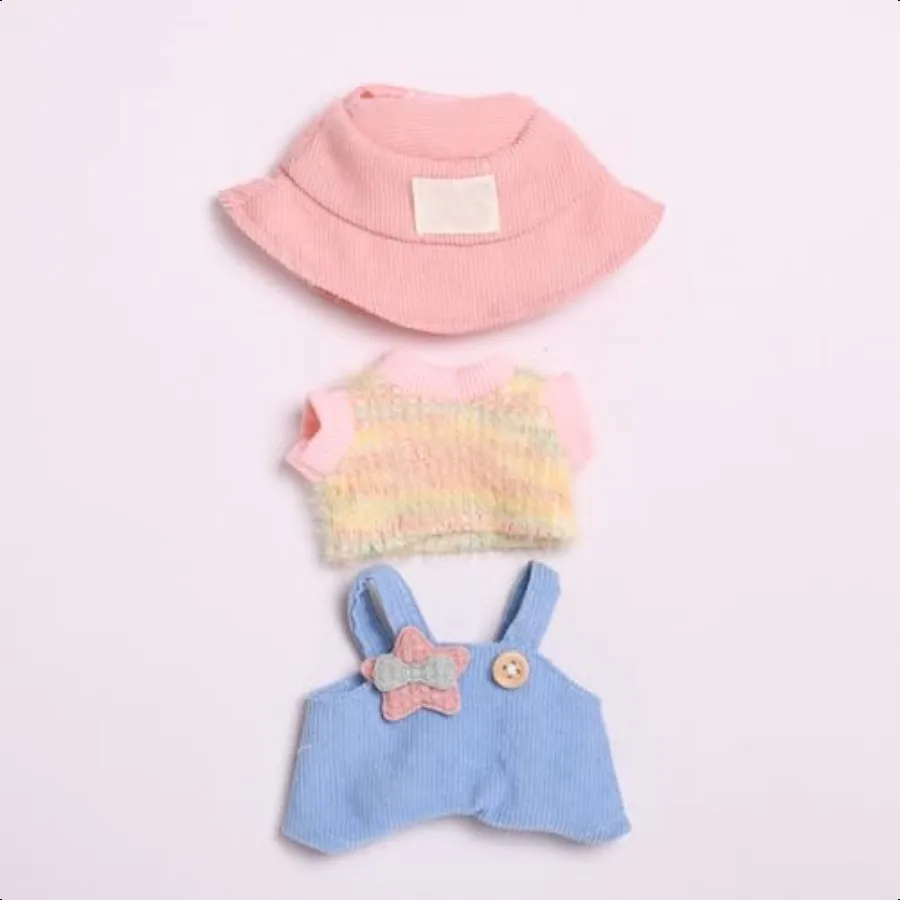 

[3 Piece Set] 17cm Doll Clothes Set Outfit Set for 6.7 Inches Dolls Clothes Accories Suitable for 1st 2nd 3rd Gen 15cm Doll Pla