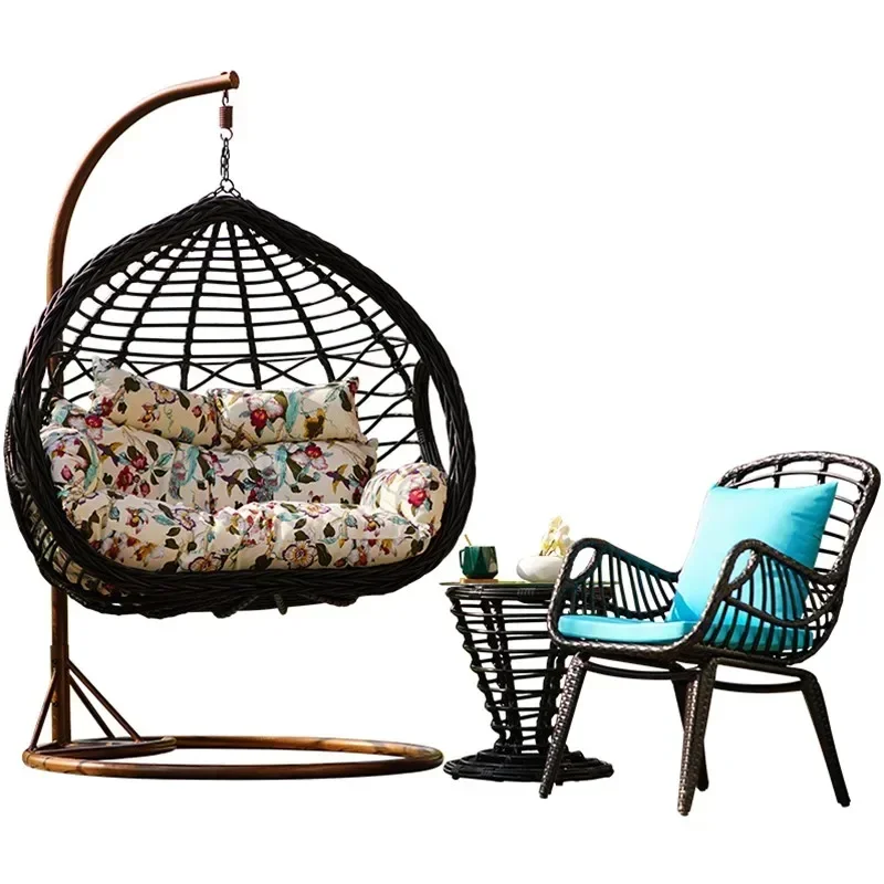 

Усовершенствованная защита от солнца на открытом воздухе, водонепроницаемое кресло из ротанга, подвесное кресло, подвесная корзина, кресло-качалка с поворотной сеткой, кресло-качалка