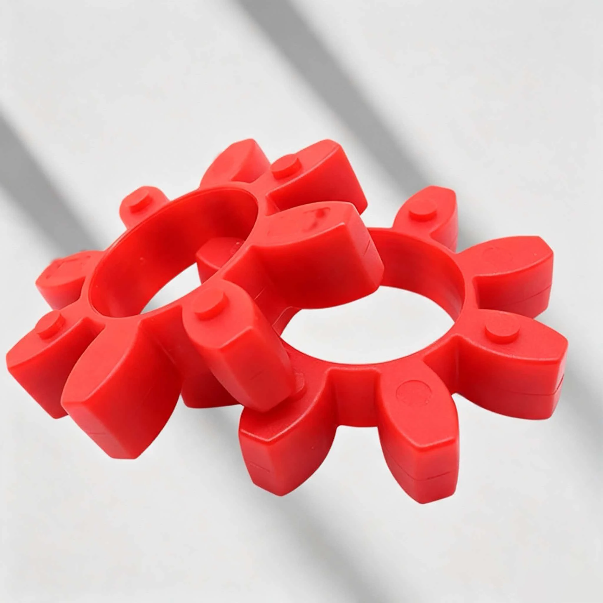1-5pcs GR-10/12/14/19/24/28/42/48/55/65~125mm Red Elastic Buffer Pad Accessories of Plum Blossom Coupling of Outer Dia 20-290mm