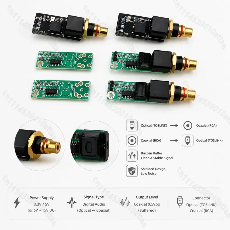 Fiber Optic To Coaxial Decoder Buffer Board Automotive Circuit Module Replacement Part