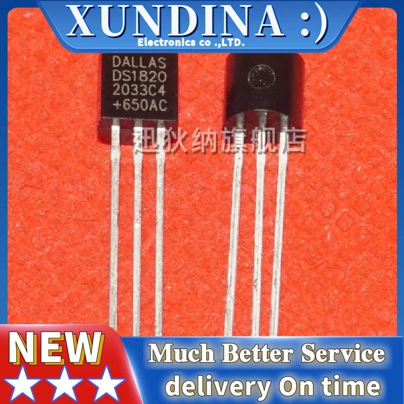 5PCS DS18B20 DS1820 TO-92 new and original IC