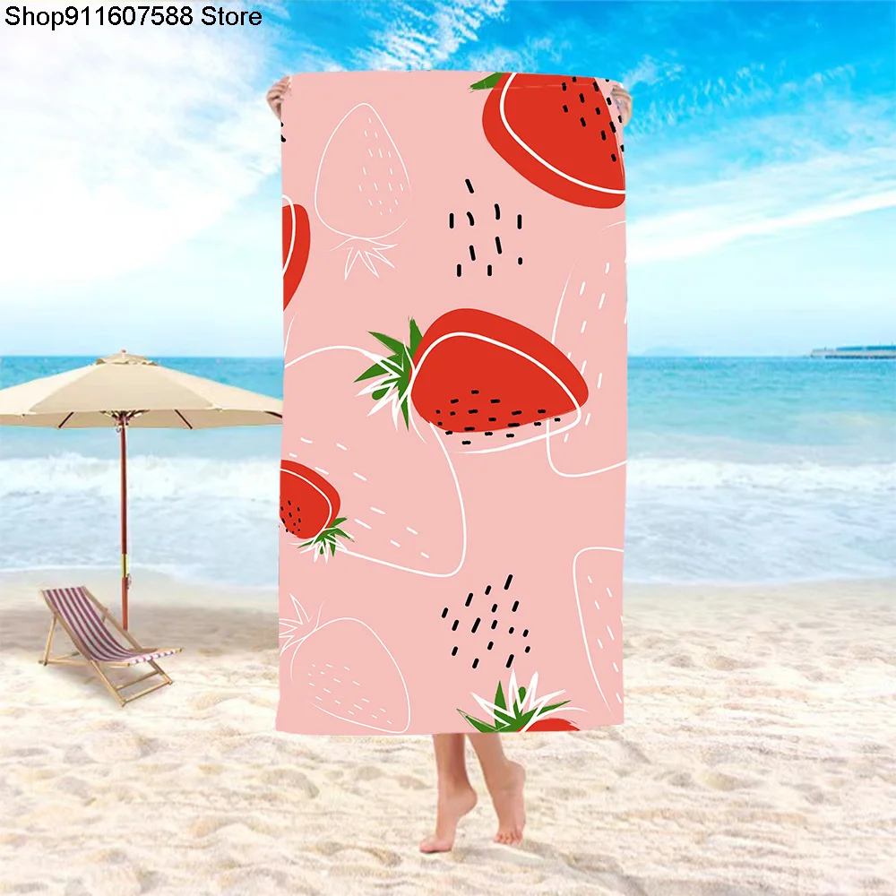 

Creative Fashion Fruit Series Beach Towel Adult Swimming Printing Sunscreen Seaside Bohemia Shawl Towel Household Bath Towel