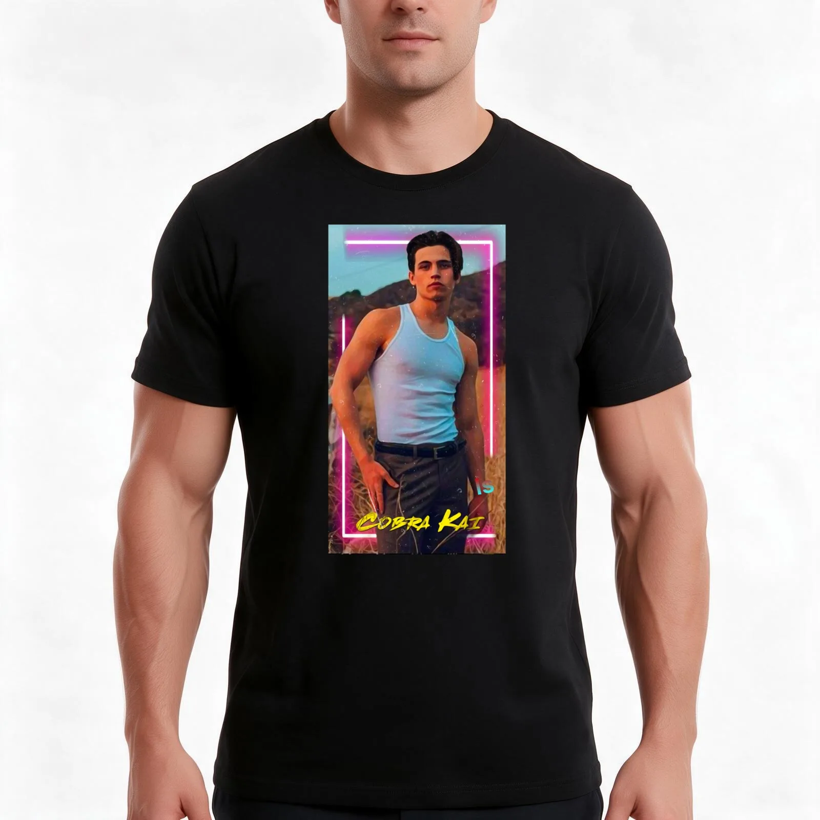 Tanner Buchanan T-Shirt, Summer Casual Cotton Tee, Oversized Streetwear Tops, Vintage Graphic Print, Loose Fit Short Sleeve